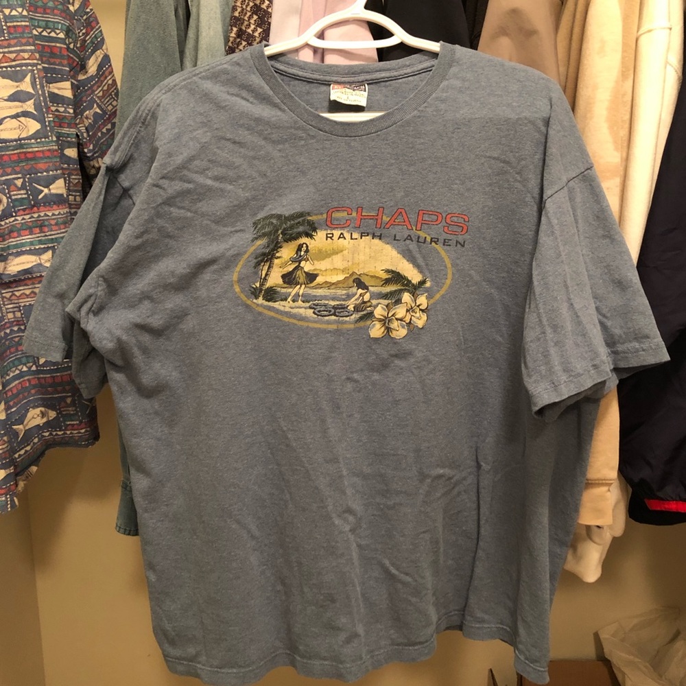 Chaps Ralph Lauren Hawaiian T Shirt. Size L